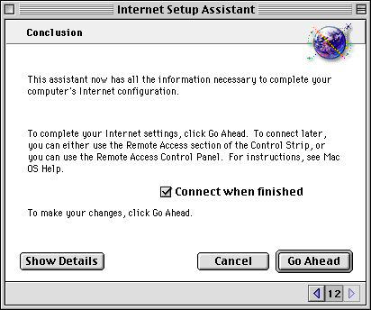Dial Setup Macintosh OS 8 9