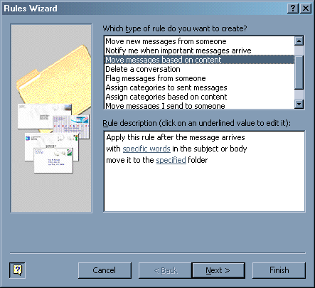 Outlook Filters